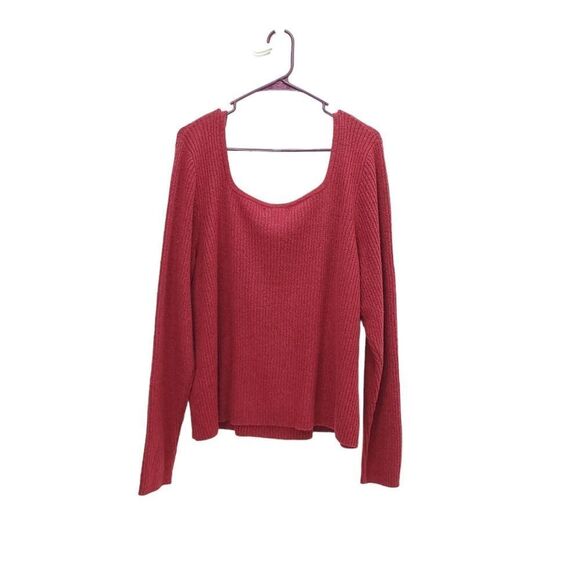 NWT Old Navy Fitted Crop Square Neck Ribbed Sweater - Picture 6 of 8